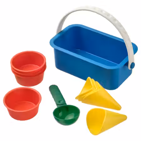SANDIG Набор д/песочницы «мороженое»,10 пр - разноцветный