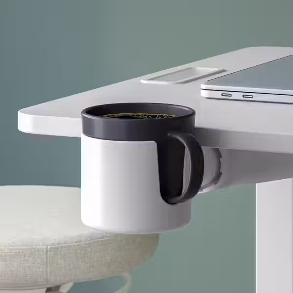 MITTZON МИТТЗОН Стол для ноутбука, на колесиках - белый 66x50 см - фото 11