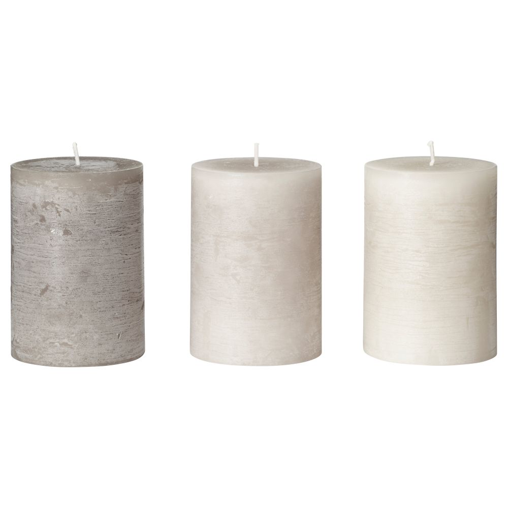 Неароматическая свеча формовая ФЁРСОКА, бежевый (10 см) - фото 1