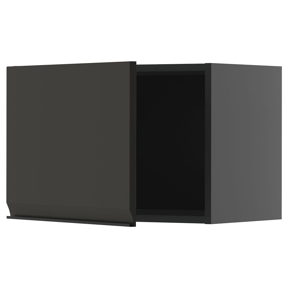 Навесной шкаф, черно-серый, Upplöv матовый антрацит, 60x40 см IKEA METOD МЕТОД 895.886.24 - фото 1