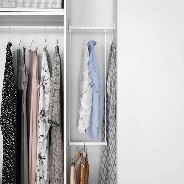 Платяная штанга для каркаса, белый 35-60x55 см IKEA LÄTTHET ЛЭТТХЕТ 103.874.64 - фото 4