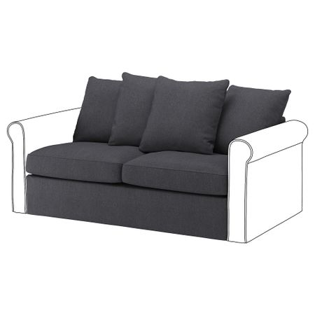 Секция 2-местного дивана-кровати, Sporda темно-серый IKEA GRÖNLID 194.189.32