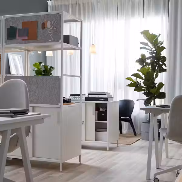 TROTTEN Шкаф с раздв дв-ми/доской д/записей - белый 80x180 см - фото 3