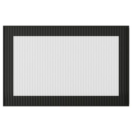 FÄLLSVIK Стеклянная дверь - антрацит/рифленое стекло 60x38 см