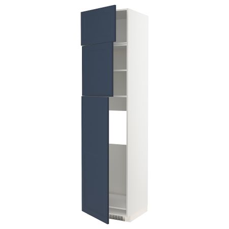 Высокий шкаф для холодильника, 3дверцы IKEA METOD МЕТОД 294.678.56