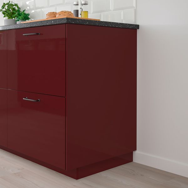 Накладная панель, глянцевый темный красно-коричневый 39x86 см IKEA KALLARP КАЛЛАРП 304.348.36 - фото 3
