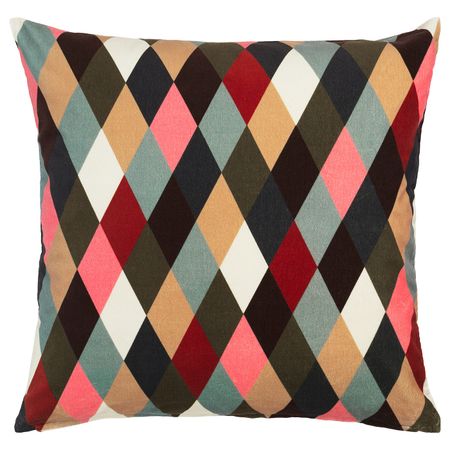 Чехол на подушку, ромбовидный орнамент разноцветный 50x50 см IKEA DEKORERA ДЕКОРЕРА 604.722.71