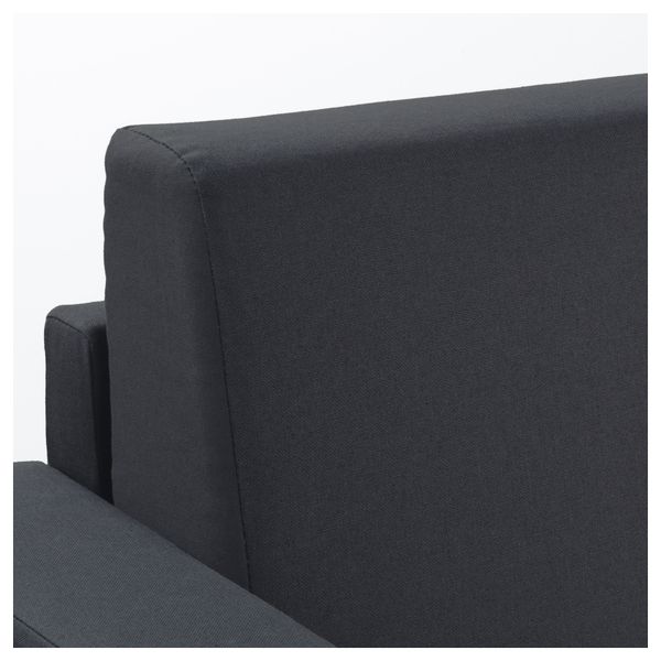 Диван-кровать 2-местная СОЛЬСТА, Ранста Норсбру темно-серый - схема-чертеж с размерами