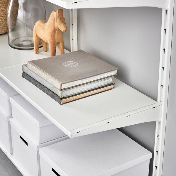 Настенная шина/полки, белый 154x40x196 см IKEA АЛЬГОТ 992.303.23 - фото 3