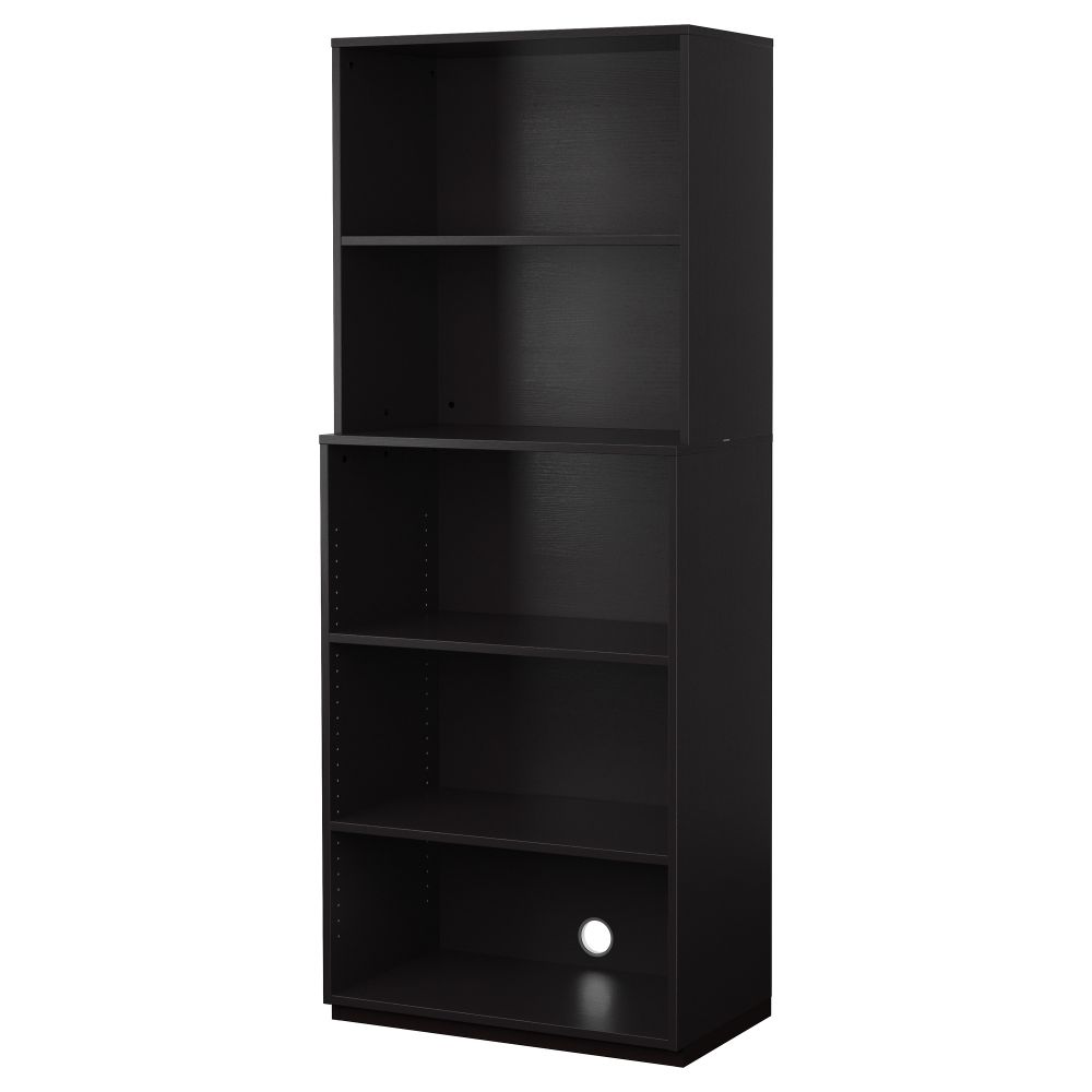 Открытая комбинация для хранения ГАЛАНТ, черно-коричневый черно-коричневый (80x200 см) - схема-чертеж с размерами