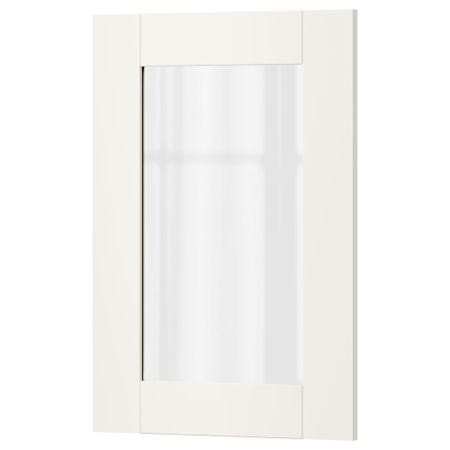 Стеклянная дверь СЭВЕДАЛЬ, белый