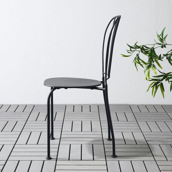 Садовый стул, серый IKEA LÄCKÖ ЛЭККЭ 803.761.36 - фото 2