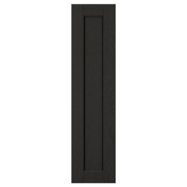 Дверь, черная морилка 20x80 см IKEA LERHYTTAN ЛЕРХЮТТАН 503.564.89 - фото 1