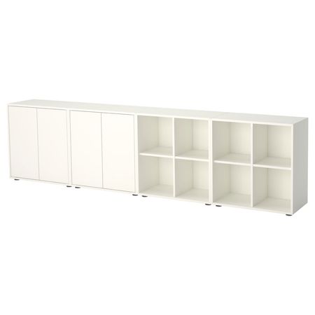 EKET Комбинация шкафов с ножками - белый 280x35x72 см