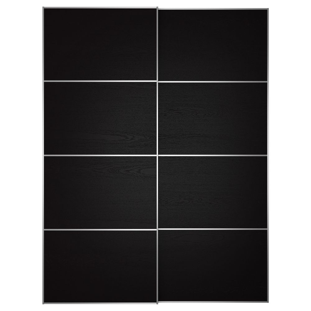 Пара раздвижных дверей ИЛЬСЕНГ, черно-коричневый - фото 1