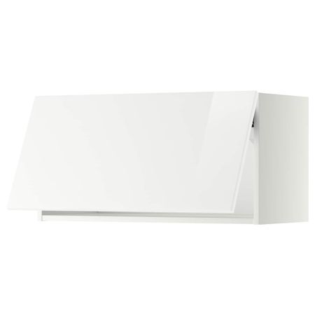 Горизонтальный навесной шкаф, белый/Рингульт белый 80x40 см IKEA METOD МЕТОД 293.923.52