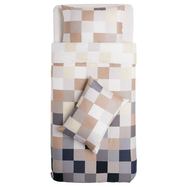 Пододеяльник и 2 наволочки КЛИПЛИН, серый - схема-чертеж с размерами