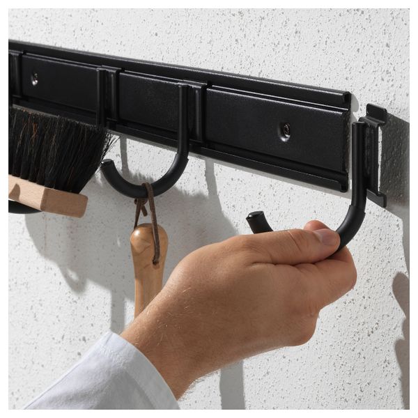 2 рейлинга с 11 крючками IKEA БРАНДУР 692.863.78 - фото 4