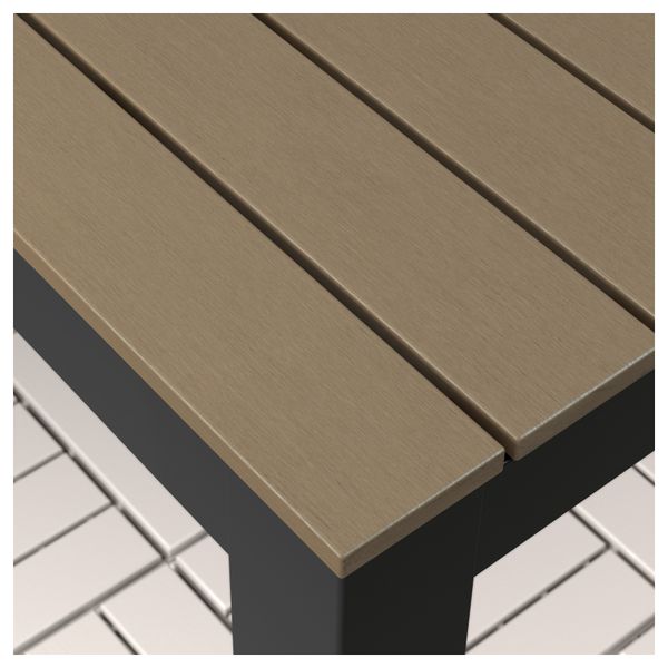 Стол + 4 кресла, для сада ФАЛЬСТЕР, черный, Экерон черный - схема-чертеж с размерами