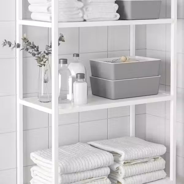 KUGGIS Контейнер - светло-серый 18x26x8 см - фото 4