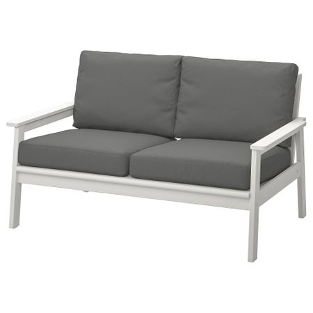 2-местный диван, садовый, белый, бежевый, Frösön, Duvholmen темно-серый IKEA BONDSTOCKHOLM СТОКГОЛЬМMEN БОНДХОЛЬМЕН 895.497.55