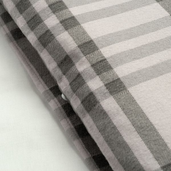 Пододеяльник и наволочка, розовый/серый клетка 150x200/50x70 см IKEA SILESHÅR СИЛЕСХОР 805.314.01 - фото 3