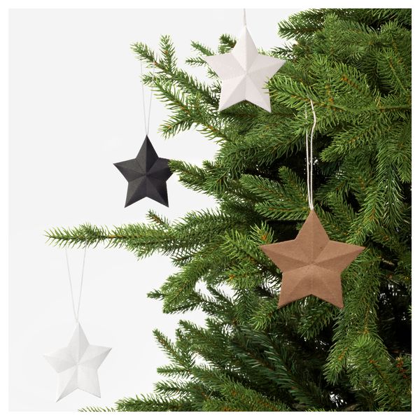 Украшение подвесное ВИНТЕР 2016, звезда разные цвета - схема-чертеж с размерами