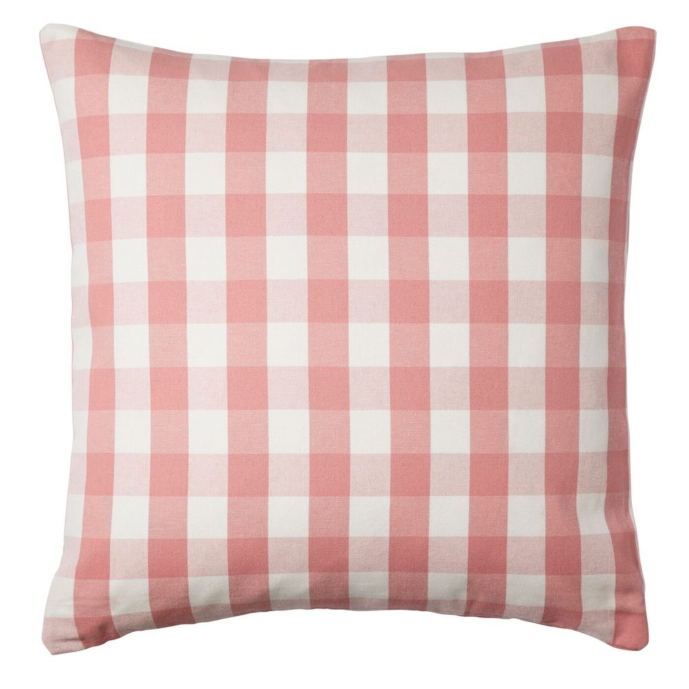 Чехол на подушку, белый, розовый 50x50 см IKEA СМОНАТЕ 503.703.67 - фото 1