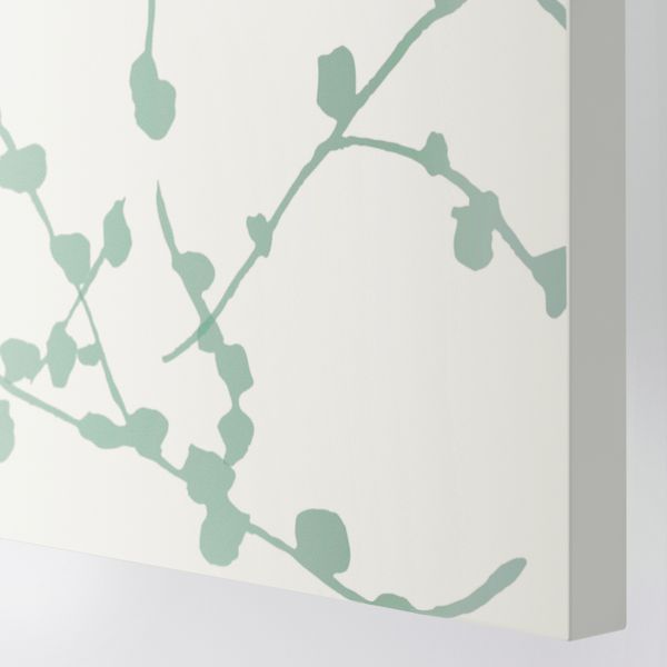 Дверца с петлями, белый, 50x195 см IKEA LINNABERG 095.530.63 - схема-чертеж с размерами