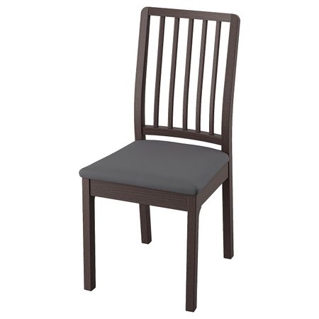Стул, темно-коричневый/Хакебу темно-серый IKEA EKEDALEN ЭКЕДАЛЕН 594.292.07