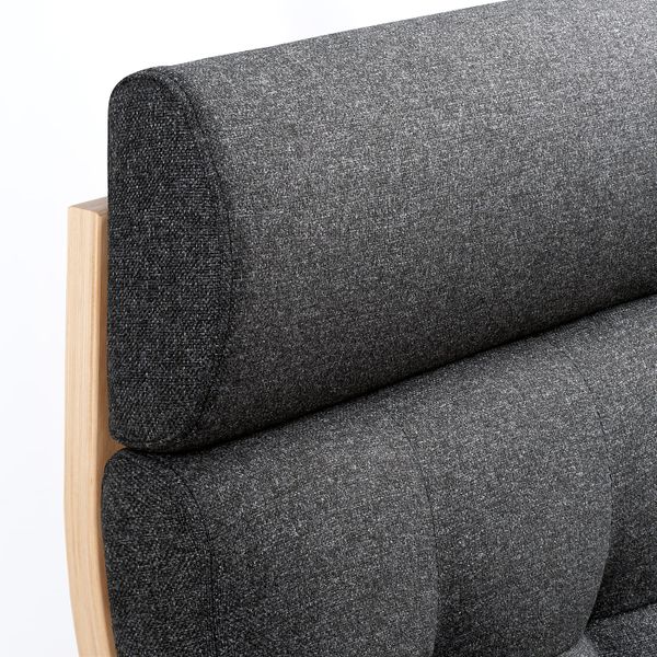 Кресло, березовый шпон/Гуннаред темно-серый IKEA POÄNG ПОЭНГ 894.372.20 - фото 3