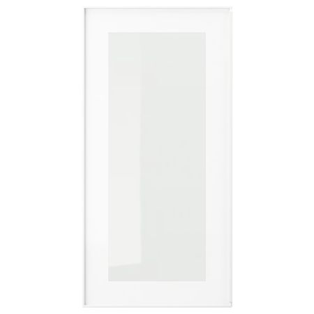 HEJSTA Стеклянная дверь - белый/прозрачное стекло 30x60 см