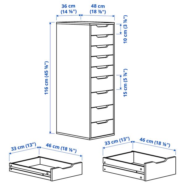 IKEA, дополнительный ракурс - схема-чертеж с размерами