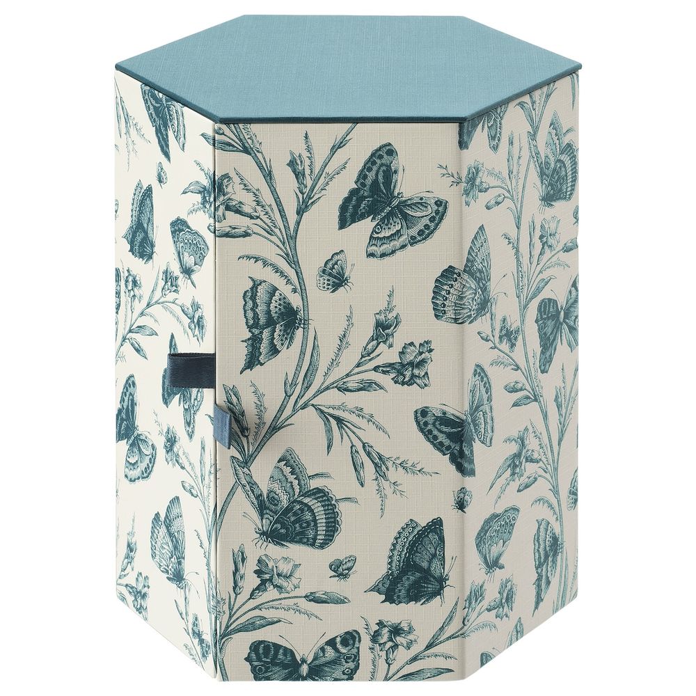 Декоративная коробка, зеленый/бабочка бумага 14x16 см IKEA ANILINARE АНИЛИНАРЕ 804.650.43 - фото 1