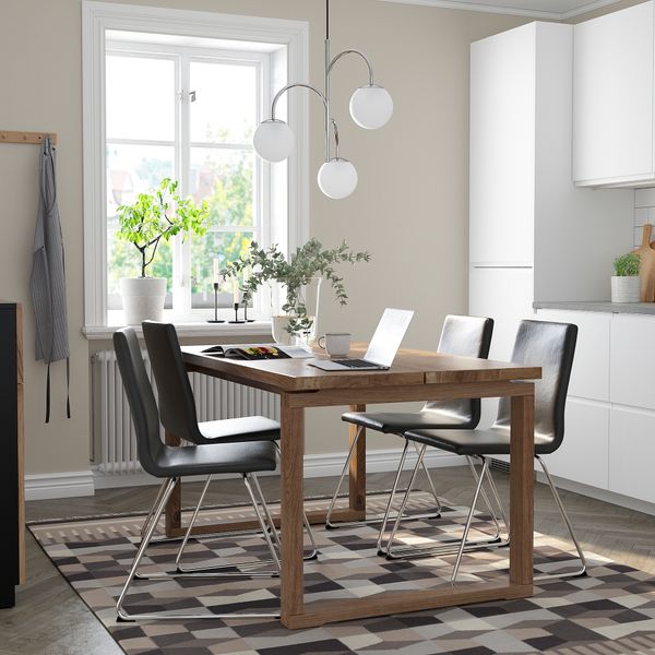 Стол и 4 стула IKEA MÖRBYLÅNGA МОРБИЛОНГА, LILLÅNGEN ЛИЛЛОНГЕНÅNÄS 494.951.08 - схема-чертеж с размерами