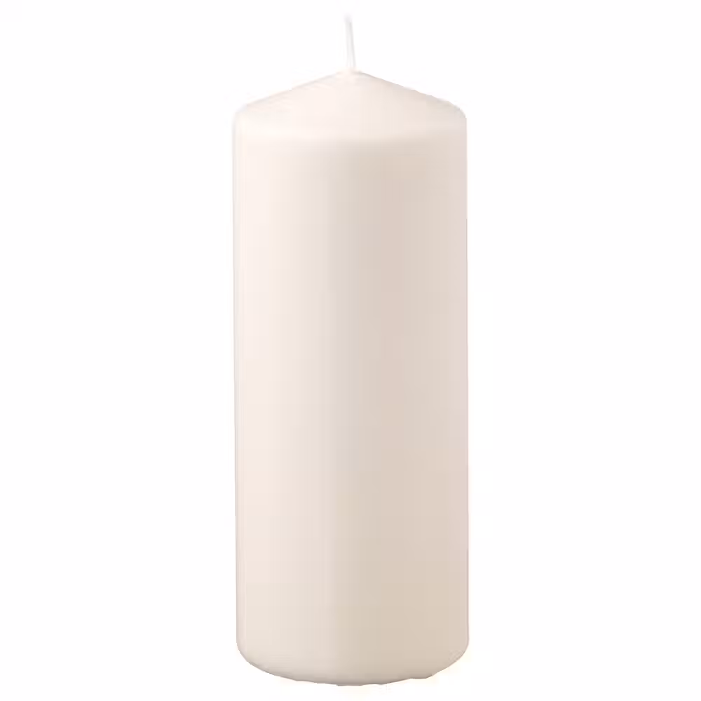 FENOMEN Неароматическая формовая свеча - естественный 19 см 70 ч - фото 1