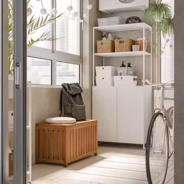 NÄMMARÖ Ящик-сундук - светло-коричневая морилка для дома/для сада 80x40x45 см - фото 4