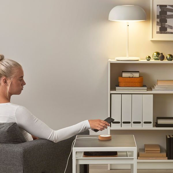 Устройство для беспроводной зарядки, белый, пробка IKEA NORDMÄRKE 804.721.14 - схема-чертеж с размерами