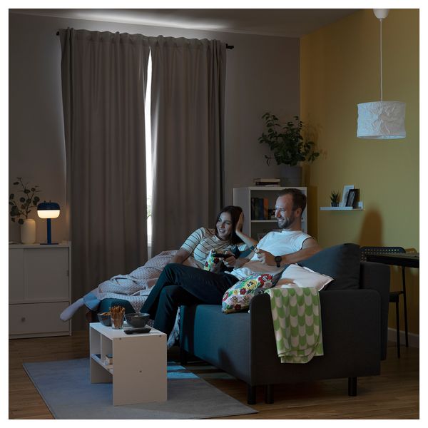 Затемняющая гардина, 1 шт., серый, 140x250 см IKEA BRUKSVARA 105.742.48 - фото 8