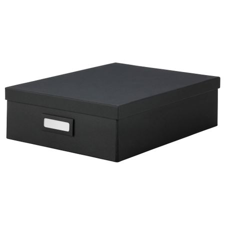 Ящик с отделениями ТЬЕНА, черный (27x35x10 см)