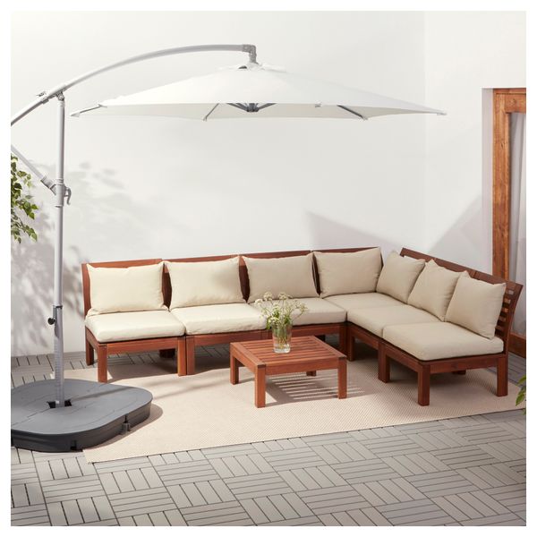 Зонт от солнца, подвесной БАГГЁН, белый (250 см) - фото 2