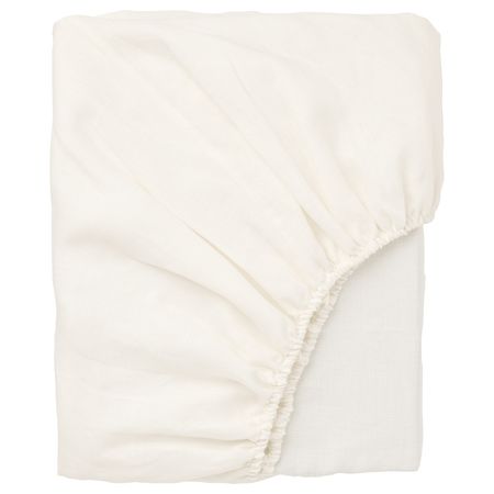 Простыня натяжная, белый 180x200 см IKEA ПУДЕРВИВА 903.984.73