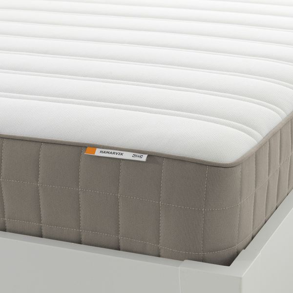 Пружинный матрас, очень жесткий/темно-бежевый 160x200 см IKEA HAMARVIK ХАМАРВИК 204.769.78 - фото 1
