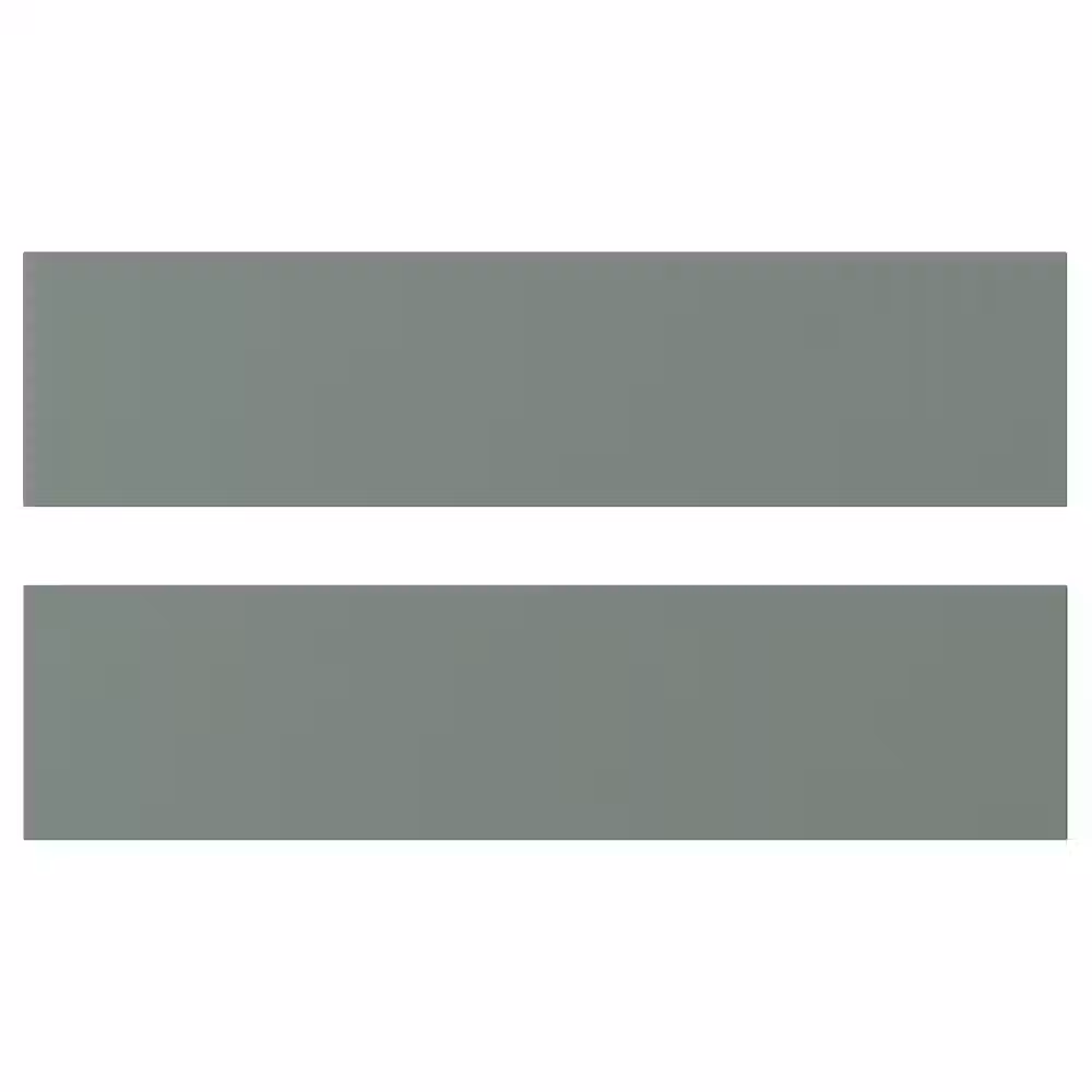 NICKEBO Фронтальная панель ящика - матовая поверхность серо-зеленый 40x10 см - фото 1