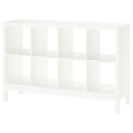 Стеллаж с основанием, белый/белый 147x94 см IKEA KALLAX КАЛЛАКС 694.716.77