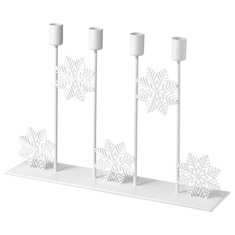 Подсвечник для 4 свечей ВИНТЕР 2017, белый - фото 1