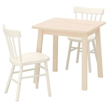 Стол и 2 стула, 74x74 cm IKEA NORRARYD НОРРАРИД, NORRÅKER НОРРОКЕР 692.972.68