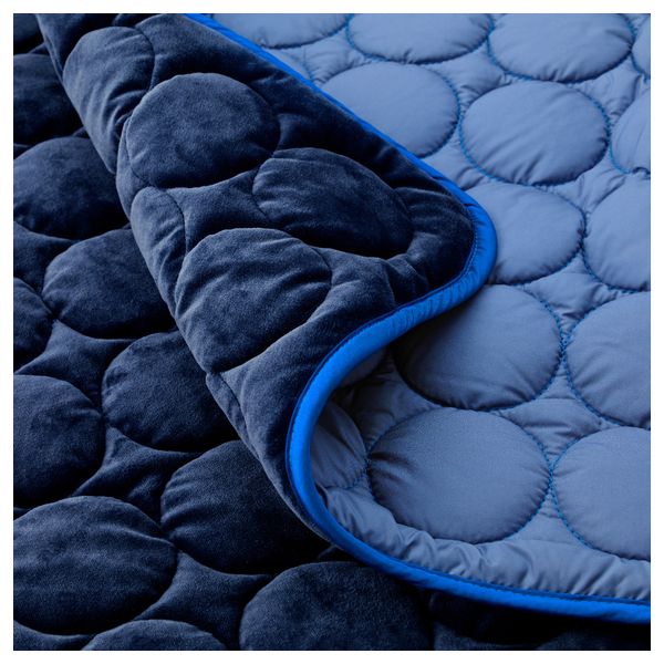 Покрывало ИКЕА ПС 2017, синий (150x280 см) - схема-чертеж с размерами