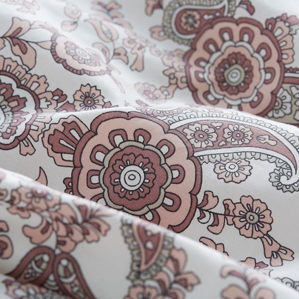 Пододеяльник и 1 наволочка, розовый 150x200/50x70 см IKEA RENBLOMMA РЕНБЛОММА 403.944.58 - фото 3