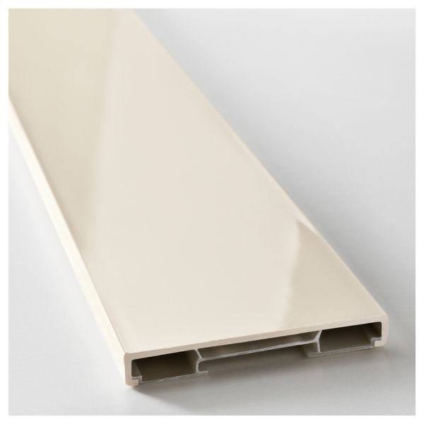 Цоколь РИНГУЛЬТ, глянцевый кремовый (220x8 см) - схема-чертеж с размерами